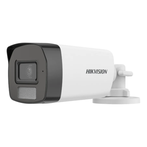 Camere supraveghere analog - Dual Light - Camera analog 3K, lentila 2.8mm, IR 40m, WL 40m, TVI/AHD/CVI/CVBS, Microfon - HIKVISION DS-2CE17K0T-LFS-2.8mm