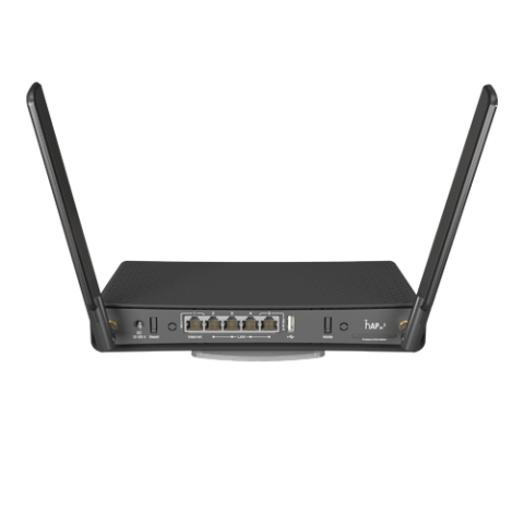 Routere - hAP acÂ³, 5 x Gigabit, 1 x PoE, 802.11b/g/n 2.4Ghz, 802.11ac 5Ghz, antene externe 3dBi 2.4GHz, 5.5dBi 5GHz - MikroTik RBD53iG-5HacD2HnD