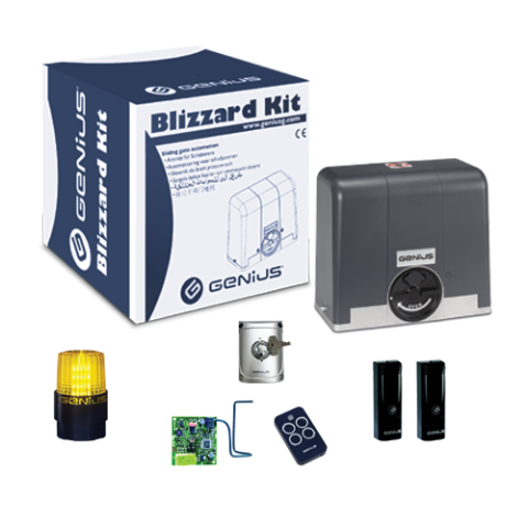 Automatizare porti CULISANTE - Kit Automatizare Poartă Culisantă 500 kg 230V - Genius by FAAC Completa cu Accesorii