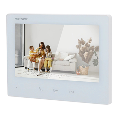 KIT videointerfon 2 fire pentru 1 familie, monitor 7 inch, Alarma, IK08, Card 32GB - HIKVISION DS-KIS704EY-SS [6]