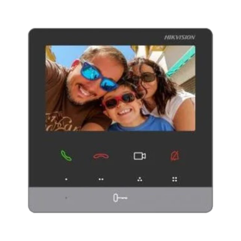 Monitor videointerfon TCP/IP, TFT LCD 4.3 inch 9 butoane, PoE - HIKVISION DS-KH6100-E1 [1]