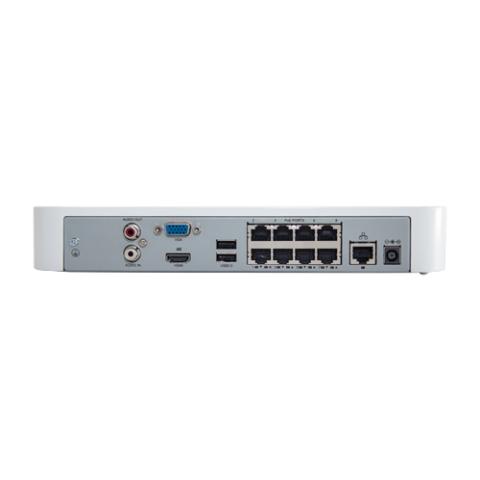 NVR 4K, 8 canale 8MP + 8 porturi PoE, compresie H.265 Ultra - UNV NVR301-08LS3-P8 [2]