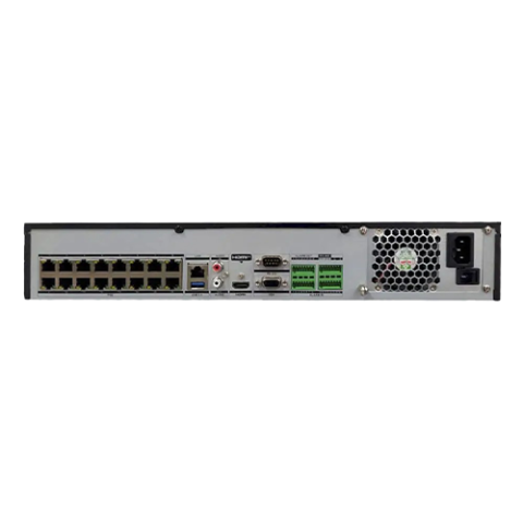 NVR 4K, AcuSense, total 32 canale max. 12MP, 16 porturi PoE, Alarma, 1.5U - HIKVISION DS-7732NXI-K4-16P(Alarm16+9) [3]