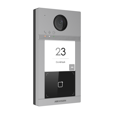 Interfoane - Panou exterior videointerfon TCP/IP pentru 1 familie, Wi-Fi 2.4GHz, control acces integrat - HIKVISION DS-KV8113-WME1