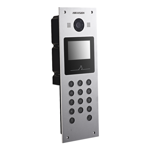 Panou exterior videointerfon TCP/IP pentru blocuri si spatii birouri, control acces card, afisaj LCD- HIKVISION DS-KD3003-E6 [1]