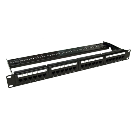 Accesorii rack-uri - Patch Panel 1U, UTP cat6, 24 porturi RJ45 - ASYTECH Networking ASY-PP-UTP6-24