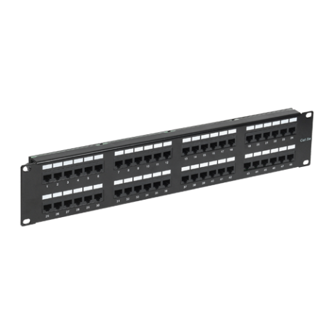 Accesorii rack-uri - Patch Panel 2U, UTP cat5e, 48 porturi RJ45 - ASYTECH Networking ASY-PP-UTP5E-48