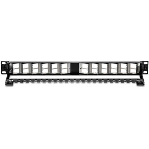 Patch Panel ecranat 24 porturi blank keystone inclinate 1U - TRENDnet TC-KP24SA [5]