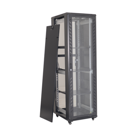 Rack podea 42U 19' 800x1000, capacitate incarcare 800 Kg, negru - ASYTECH Networking ASY-42U-8010S [1]