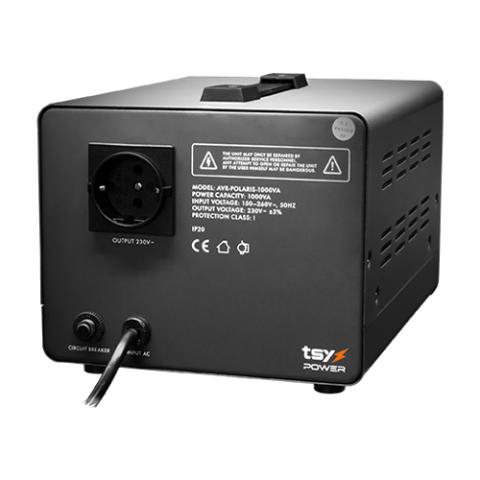 Regulator de tensiune cu servomotor, 1000VA, tensiune la intrare 150-260V, delay 6-180s AVR-POLARIS-1000VA [6]