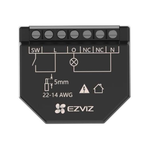 Releu inteligent Wi-Fi pentru aplicatii Smart Home EZVIZ, 1 canal 250Vc.a. max. 16A CS-T35-R100-WM [3]