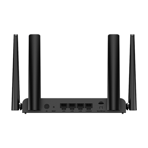 Routere - Router 4G LTE, Wi-Fi 4, N300, 1 x slot Nano SIM, 4 x RJ45 1G, Cloud Management - Ruijie Reyee RG-EW300T