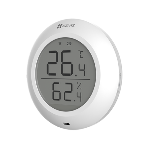 Senzor de temperatura si umiditate Smart Home EZVIZ, afisaj 1.8 inch, comunicare Wireless ZigBee CS-T51C [1]