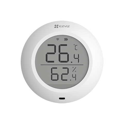 Senzori smart - Senzor de temperatura si umiditate Smart Home EZVIZ, afisaj 1.8 inch, comunicare Wireless ZigBee CS-T51C