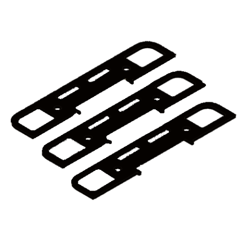 Accesorii interfoane - Set adaos-uri inchizator yala, negru - ELECTRA SET.235N.INC