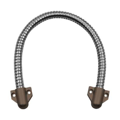 Accesorii control acces - Set legatura flexibila din inox, capete din plastic maro, 400 x 9 mm CSL-400-2B