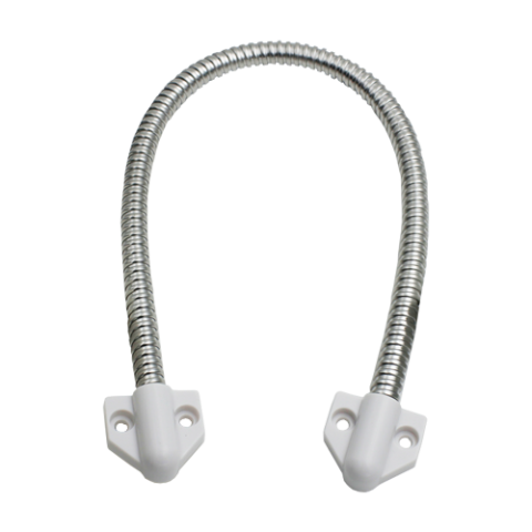 Accesorii control acces - Set legatura flexibila din inox, capete din plastic vopsit alb, 400 x 6 mm CSL-400-2