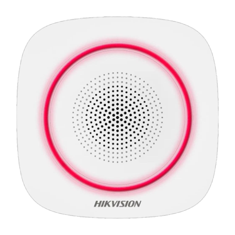 Sirene - Sirena wireless AX PRO de interior cu led rosu, 868Mhz - HIKVISION DS-PS1-I-WE-R