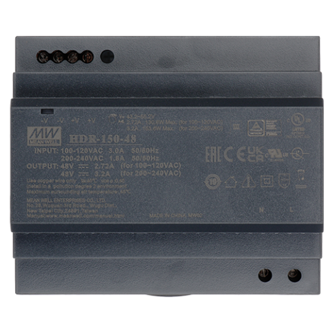Sursa alimentare 48V DC, 3.2A, 150W, montaj sina DIN - HIKVISION DS-KAW150-4N [5]