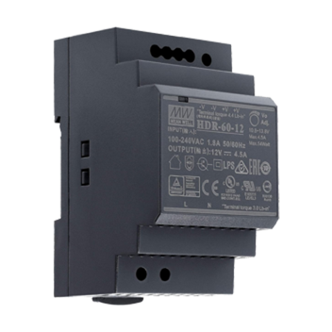 Surse de alimentare si UPS - Sursa de alimentare in comutatie, 12V / 4.5A, sina DIN - MEAN WELL HDR-60-12