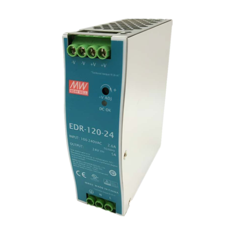 Sursa de alimentare in comutatie, 24V / 5A, sina DIN - MEAN WELL EDR-120-24 [1]