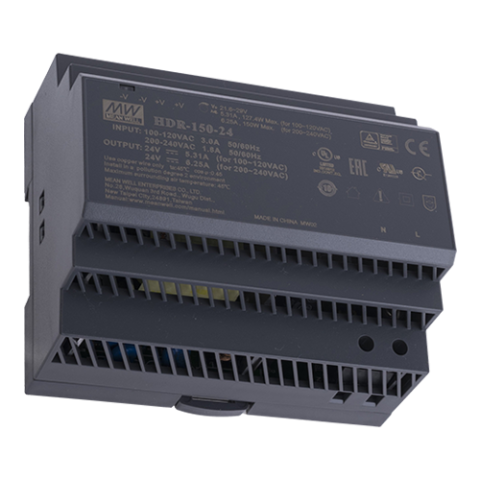 Surse de alimentare si UPS - Sursa de alimentare in comutatie, 24V / 6.25A, sina DIN - MEAN WELL HDR-150-24