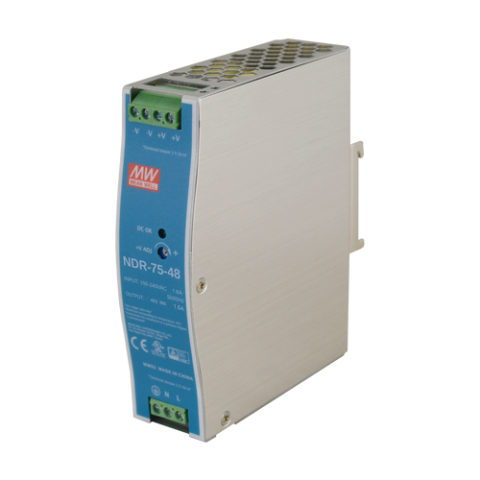 Sursa de alimentare in comutatie, 48V/1.6A, 76.8W, sina DIN - MEAN WELL NDR-75-48 [3]