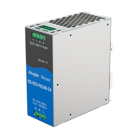 Supraveghere video - Sursa de alimentare in comutatie, 54V/4.4A, 240W, sina DIN - Ruijie Reyee RG-NIS-PA240-54