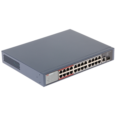 Retelistica - Switch 24 porturi PoE, 2 porturi uplink - HIKVISION DS-3E0326P-E-M