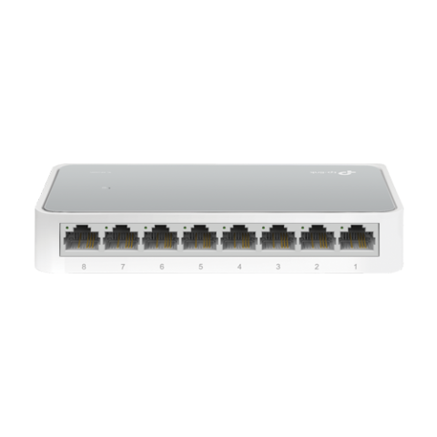 Retelistica - Switch L2, 8 x RJ45 10/100 Mbps, Unmanaged - TP-Link TL-SF1008D