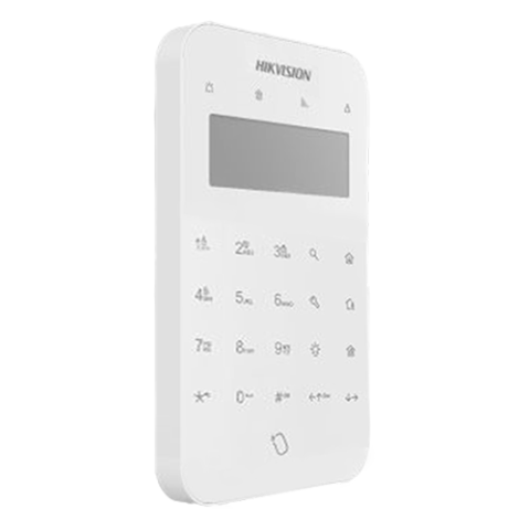 Detectie efractie - Tastatura cablata cu conectivitate Wireless, LCD, AX PRO Hybrid 868Mhz - HIKVISION DS-PK501LTM-HWE