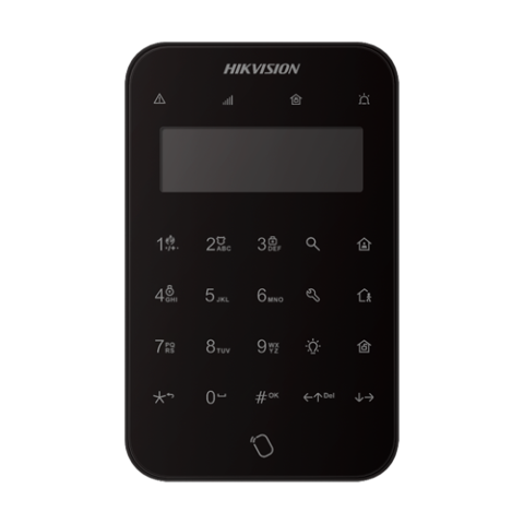 Detectie efractie - Tastatura Wireless, LCD, AX PRO 868Mhz, Neagra - HIKVISION DS-PK1-LT-WE-Black