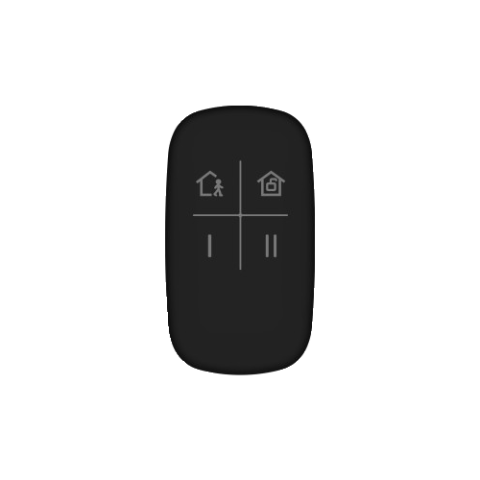 Emitatoare si receptoare radio - Telecomanda 4 butoane pentru AX PRO 868Mhz, Neagra - HIKVISION DS-PKF1-WE-Black