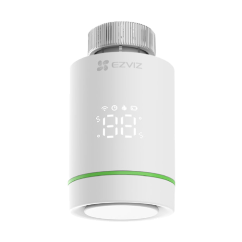 Termostat inteligent EZVIZ, pentru calorifer, afisaj LED, precizie 0.5Â°C, comunicare Wireless ZigBee CS-T55-R100-G [1]