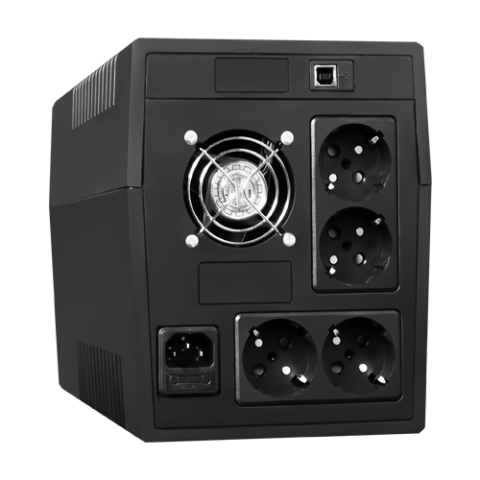 UPS TSY Power, 2000VA/1200W, LCD, AVR-repornire automata, Management, 4 x Schuko, 2 x RJ45, 1 X USB type B TSY-MP-2K0-LCD [5]