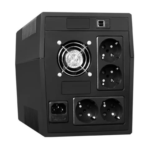 UPS TSY Power, 2000VA/1200W, LED, AVR-repornire automata, Management, 4 x Schuko, 2 x RJ45, 1 X USB type B TSY-MP-2K0-LED [5]