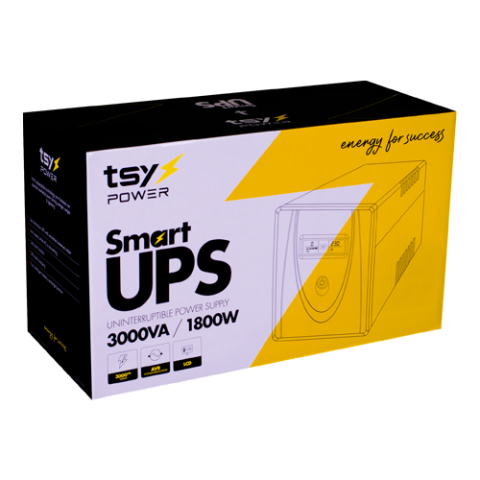 UPS TSY Power, 3000VA/1800W, LCD, AVR-repornire automata, 4 x Schuko TSY-MP-3K0-LCD [5]