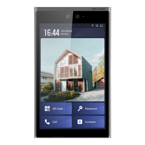 Videointerfon TCP/IP, 10.1' touch screen, recunoastere faciala, IK07 - HIKVISION DS-KD9633-E6 [1]