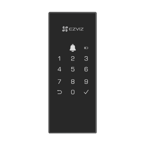 Yala inteligenta, Wi-Fi, sonerie incorporata, verificare status inchidere, alarma anti-furt - EZVIZ CS-DL03(WP)-Black [4]