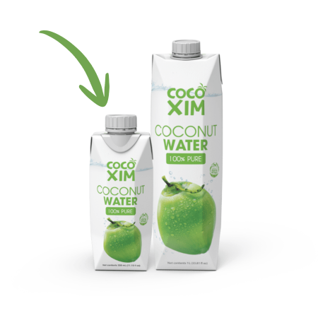 Apa de cocos la sticlă - Apă de Cocos Cocoxim 100% Pură / 0.33 L