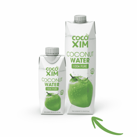 Apa de cocos la sticlă - Apă de Cocos Cocoxim 100% Pură / 1 L