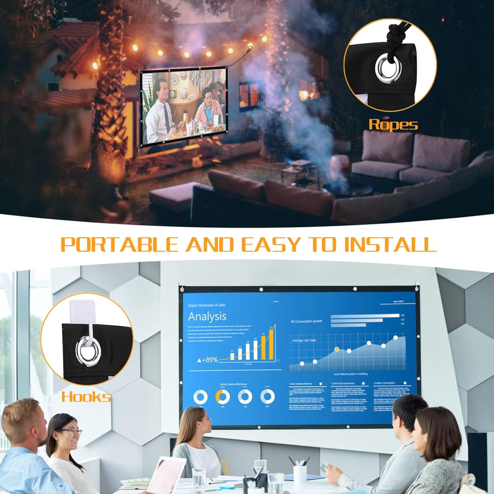 Ecran de Proiectie 120'' Alb [3]