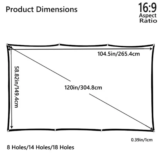 Ecran de Proiectie 120'' Alb [7]