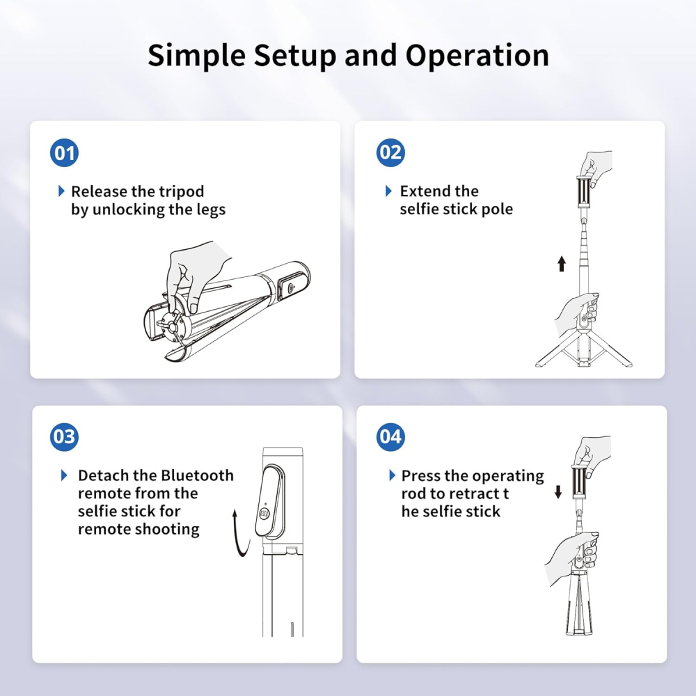Selfie Stick ATUMTEK 80 cm [8]