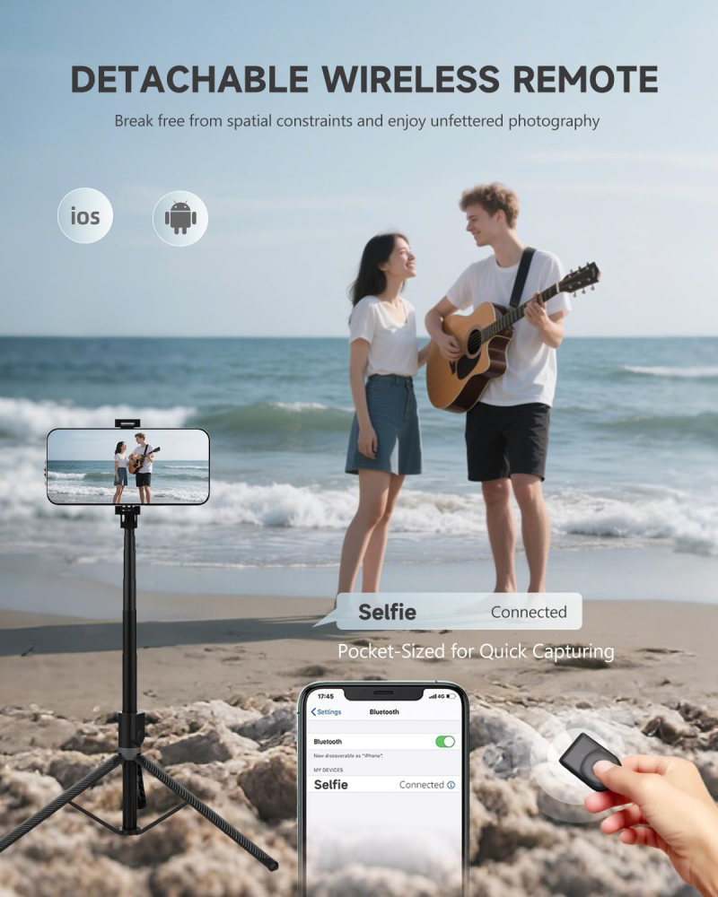 Selfie Stick RISEOFLE 180 cm [4]