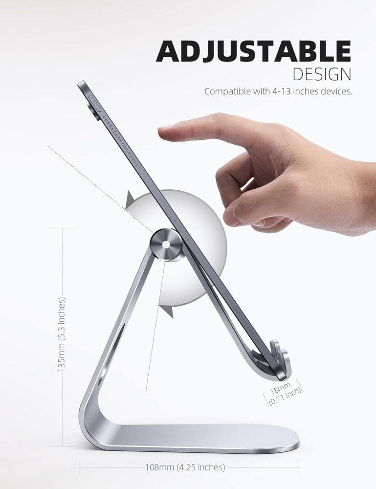 Stand Tableta si Telefon Lamicall - Argintiu [5]