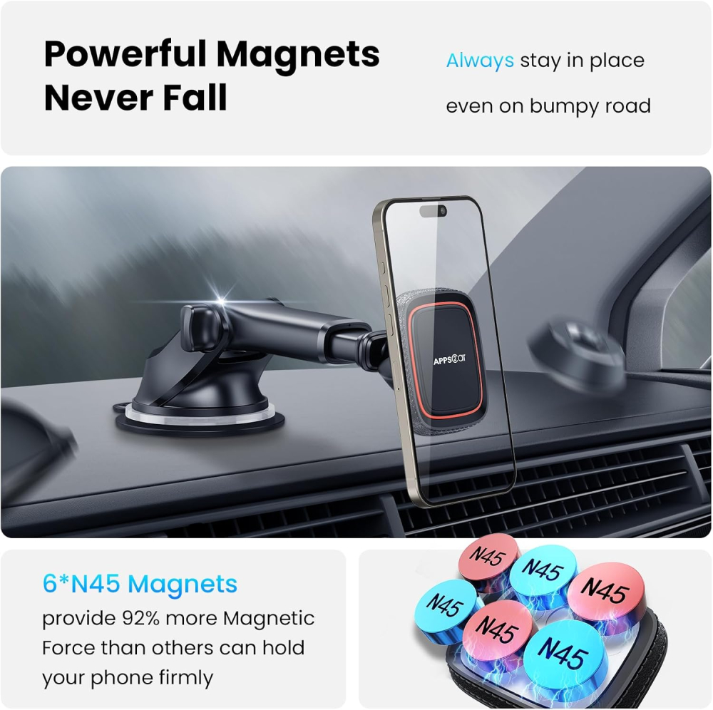 Suport Auto Magnetic pentru Telefon APPS2Car [3]