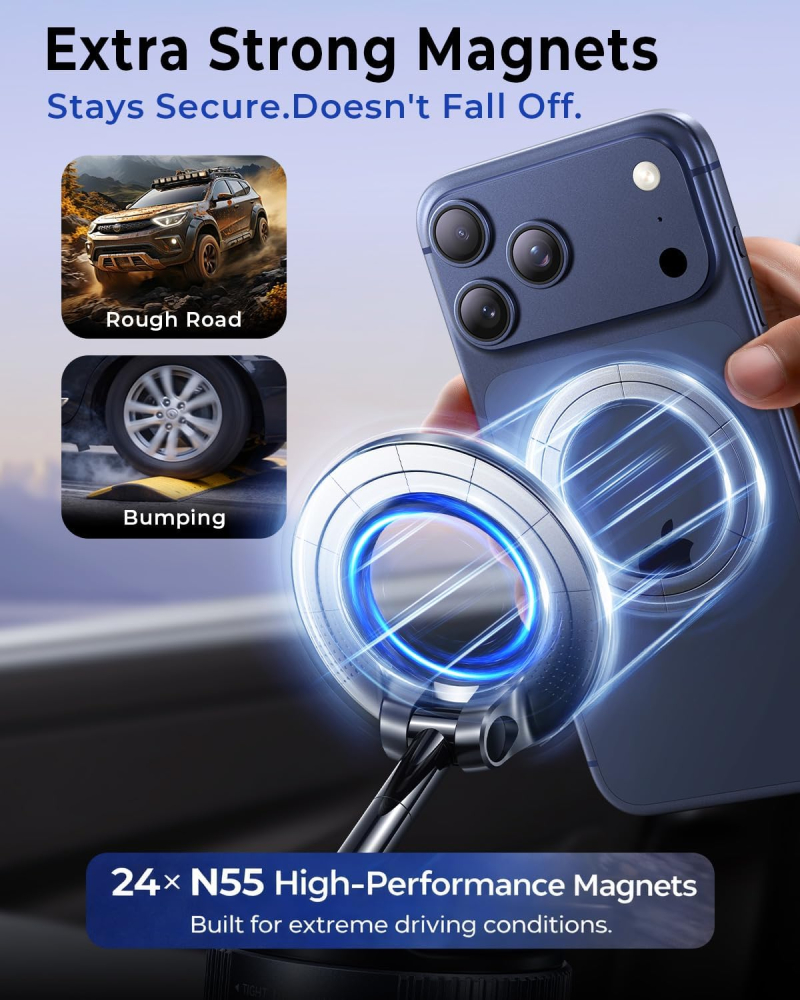 Suport Auto Magnetic pentru Telefon MRGLAS [4]