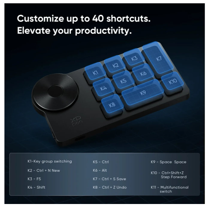 Tastatura XP-PEN Mini Keydial ACK05 [4]
