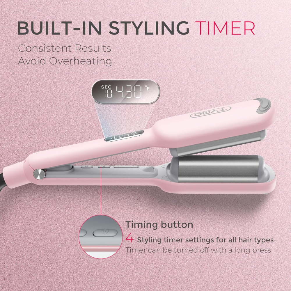 TYMO Rovy Compact Wave Iron - 25mm - Roz [6]